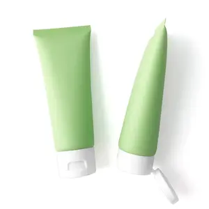 Venda por atacado tubos de apertar para cosméticos, plástico macio creme de empacotamento tubos para limpeza facial