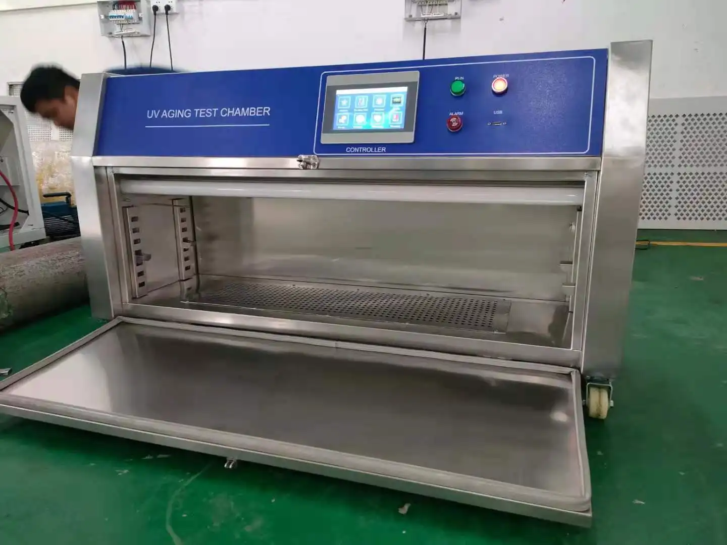 Mini-size UV weathering aging test chamber with UVA-340 / UVB 313