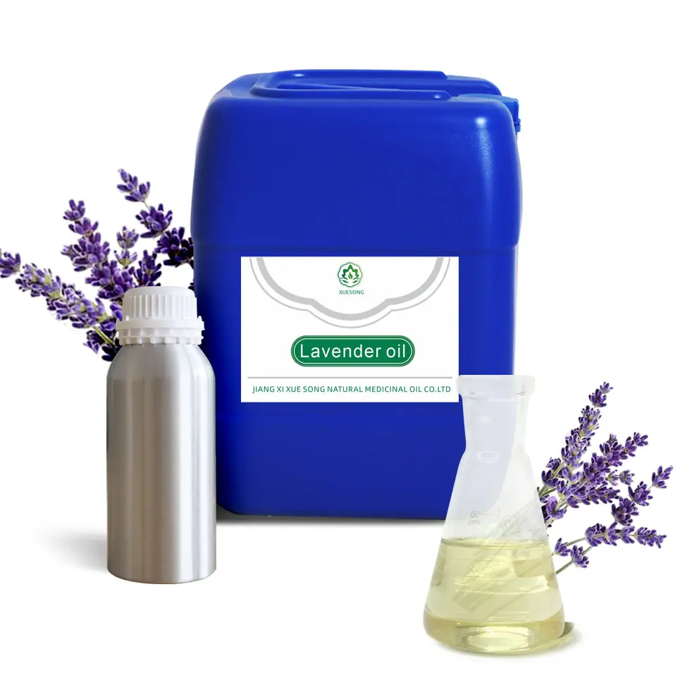 Fornitura di fabbrica olio essenziale di lavanda biologico puro al 100% 1kg olio profumato di lavanda olio di lavanda per aromaterapia sfuso