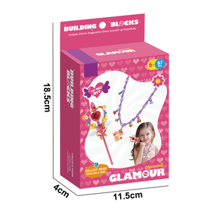 Ensembles de jouets créatifs et amusants à assembler soi-même, 87 pièces, baguette magique et collier, blocs de construction à petites particules pour enfants - Product Image 5