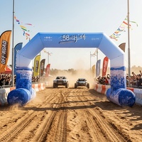 Arche gonflable pour événements avec souffleur d'air pour jeux de course, entrée publicitaire personnalisée imprimée