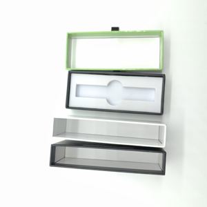 Boîte cadeau magnétique pliable personnalisée en gros pour bijoux, avec gaufrage, en carton recyclé, pour boucles d'oreilles, colliers et bagues - Product Image 5