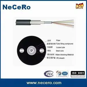 NECERO GYXY Unitube Schwarzes Glasfaser kabel Nicht gepanzertes 12-adriges G652D GYXY