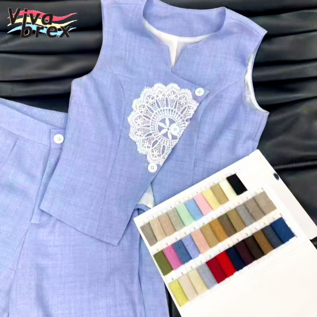 High Elasticity Breathable Polyester Cationic Heather Spandex Fabric for Suits and Uniform
