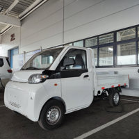 Mini camionnette électrique certifiée EEC L7e, Chine, intérieur léger, propulsion arrière, boîte de vitesses automatique, batterie au lithium, caméra arrière, simple cabine