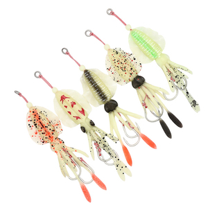 15 cm12cm10cm morbido esca bionica a forma di calamaro farfalla luminosa in plastica con ali sottili per la pesca della spigola - Product Image 3