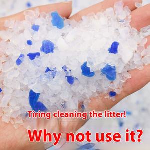 Sangat menyerap alami segar kristal Kitty kotoran kucing pasir silika tidak menggumpal Gel silika kotoran kucing kristal sampah kucing - Product Image 3