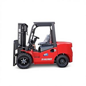 Nouveau chariot élévateur télescopique à 4 roues motrices, moteur diesel, 1 tonne, chariot à palettes motorisé pour utilisation dans les restaurants - Product Image 1