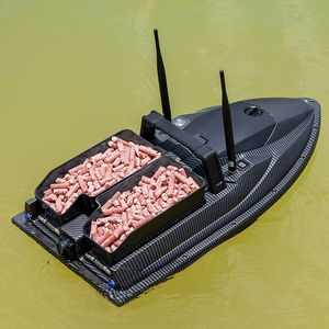 Barco Cebador de Pesca RC 4 en 1 con GPS y <span class=keywords><strong>Sonar</strong></span>, Detección de Video HD, Entrega Automática de Cebo, Capacidad de Carga de 3 kg, 2 Tolvas, 5000 mAh+, Alcance de 500-600 m - Product Image 2