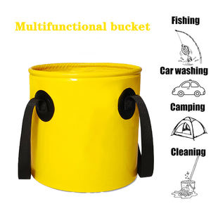 Garantía de calidad PVC Almacenamiento de agua al aire libre Cubo de agua plegable para acampar Picnics Pesca - Product Image 5