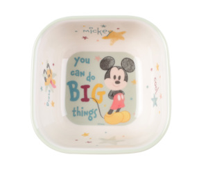 Bol carré et <span class=keywords><strong>assiette</strong></span> à salade en mélamine <span class=keywords><strong>Disney</strong></span> Mickey Cartoon pour les repas des enfants - Product Image 1