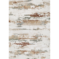 Grand tapis de luxe tissé à la machine en polypropylène Wilton, motif abstrait, à poils ras, 300x400cm, doux, antidérapant, résistant aux taches, pour salon