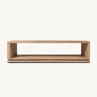 Table basse au design moderne de haute qualité, meubles de salon, base en bois massif d'acacia forgé à la main, garantie de 3 ans