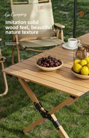 BNcompany DJZ Table pliante en alliage d'aluminium épaissi Camping en plein air pique-nique oeuf rouleau Table sac de rangement mobilier d'extérieur général