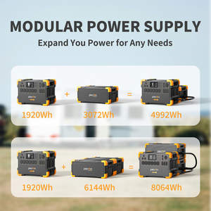 เครื่องกำเนิดไฟฟ้าพลังงานแสงอาทิตย์แบบพกพา 2000W แบตเตอรี่ LiFePO4 8064Wh ชาร์จไร้สาย สำหรับตั้งแคมป์กลางแจ้ง ใช้สำรองไฟบ้าน โซลูชั่นพลังงานสำรองแบบออฟกริด - Product Image 4