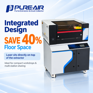เครื่องดูด<span class=keywords><strong>ค</strong></span>วันแบบตั้งโต๊ะ Pure-Air รุ่นมินิ สำหรับเครื่องเลเซอร์ กำจัดควันและฝุ่นละออง ขนาดกะทัดรัด เหมาะสำหรับเ<span class=keywords><strong>ค</strong></span>รื่องแกะสลักด้วยเลเซอร์ - Product Image 5