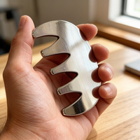 Peigne Gua Sha en acier inoxydable pour le remodelage du visage, le lifting de la mâchoire et le massage du cuir chevelu, outil antistatique pour les soins capillaires et le bien-être