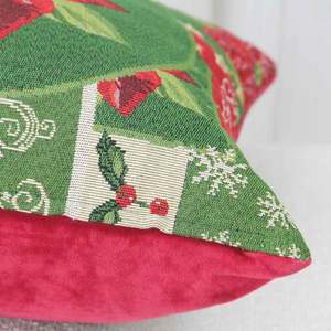 Housse de <span class=keywords><strong>coussin</strong></span> tissée personnalisée à faible MOQ, nouveau design de Noël, pour canapé, décoration intérieure - Product Image 4