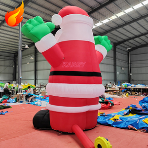 Modè<span class=keywords><strong>le</strong></span> géant gonflable de bonhomme de neige et de <span class=keywords><strong>Père</strong></span> Noël pour publicité extérieure commerciale de haute qualité, idéal pour les fêtes de Noël - Product Image 4