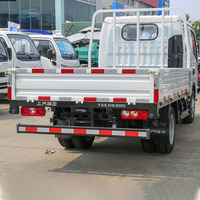 Camiones Multifuncionales de Gran Capacidad con Motor SAIC Yuejin Wuling Liuzhou de 1.6L y Plataforma Plana de 3.1m, Camiones de Carga Ligeros de Doble Cabina