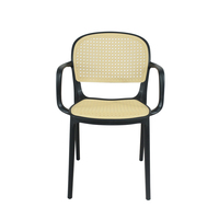 Chaises modernes simples pour événements de restaurant Chaise de salle à manger avec accoudoir Mobilier commercial Fauteuil de café