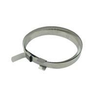 Collier de serrage pour tuyau articulé en acier inoxydable électroplaqué réglable de haute qualité avec verrouillage rapide et raccord en pouces