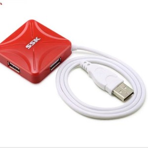 Ssk <b>Usb</b> Hub 4 Port <b>Usb</b> <b>2.0</b> Plastic Compact For Desktop Laptop - Product Image 3