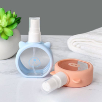 Flacons de parfum pour enfants en plastique vides de 55 ml au design unique, motif chat mignon, emballage pour répulsif anti-moustiques pour bébé