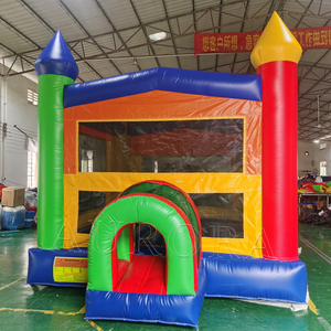Castillo inflable personalizado de fábrica para niños y niñas, <span class=keywords><strong>casa</strong></span> de rebote rosa para fiesta - Product Image 2