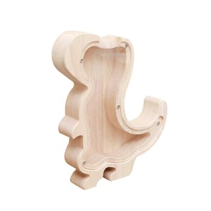 Tirelire en bois en forme de chat, boîte à monnaie en bois massif, décoration pour la maison, cadeau pour enfants et adultes - Product Image 5