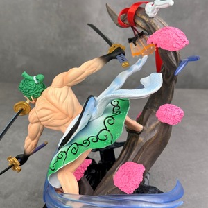 Pour <span class=keywords><strong>King</strong></span> GK Country Kimono Crazy Tiger Solon fait à la main en plastique trois couteaux flux lumineux souffleur d'air poupée Statue <span class=keywords><strong>jouet</strong></span> - Product Image 4