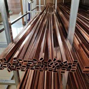 Cuni 90 / 10 C70600 C71500 2mm, tabung persegi panjang tabung nikel tembaga untuk sirip pendingin - Product Image 3