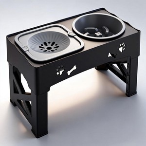 Ciotola per Acqua Extra Spessa e Resistente con Diametro Ampio, Ciotola Anti-Schizzi per Cani <span class=keywords><strong>di</strong></span> Taglia Grande - Product Image 2