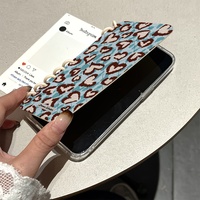 Étui de protection transparent de style livre marron pour iPhone 16 11 12 13 14 15 téléphones mobiles
