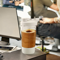 LOVFE Mug Sport Automatique Mélangeur Électrique pour Protéines 401-500ml en Plastique Écologique pour Café et Avoine USB/Électrique pour la Maison