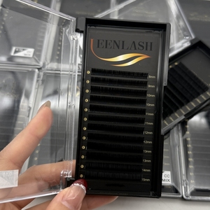 Matte Đen Lash khay cá nhân Lash mở rộng nhãn hiệu riêng tùy chỉnh Lash hộp bán buôn khối lượng lông mi mở rộng - Product Image 3