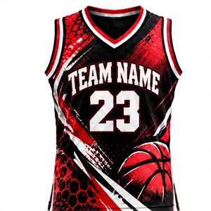 Maillot de basket-ball rose personnalisé, maillot de basket-ball moderne abstrait par sublimation, respirant, séchage rapide, sans manches, uniforme d'équipe - Product Image 1