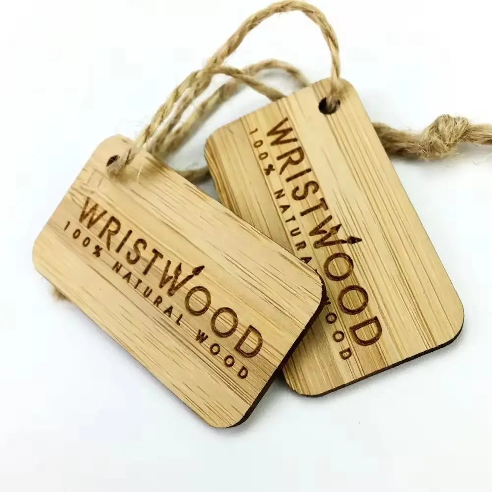 Wood Tag Blank Wooden Sign Slices Predrilled for DIY Decor