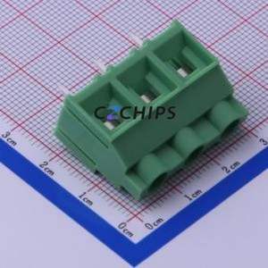 KF950-9.5-3P Screw Terminal Block Through hole Component (THT),P=9.5mm Connector 1x3P 9.5mm Green Through Hole - Product Image 1