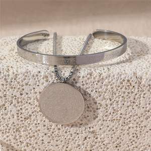   Collier et bracelet en acier inoxydable plaqué PVD, style islamique, pour l'Aïd, avec breloques, motif Coran, résistant à l'eau - Product Image 4