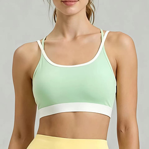 Sujetador Deportivo Personalizado, Ligero, con Bloques de Color, Transpirable, de Secado Rápido, Talla Grande, para Yoga, Gimnasio y Deportes - Product Image 2