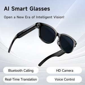Lunettes de <span class=keywords><strong>traduction</strong></span> intelligente <span class=keywords><strong>Google</strong></span> NEW M89 alimentées par l'IA, caméra HD 200MP, enregistreur vidéo étanche IPX-5, puce BK7258, 290mAh - Product Image 4