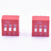 Commutateur PCB plongeant 2 4 6 8 10 12 14 16 18 20 broches, interrupteur une/deux/trois/cinq/six/7/8/neuf/10 positions