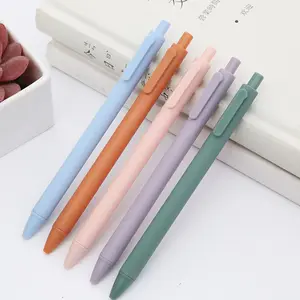 Hot Sale Gel Pen Creative Macaron Morandi Color Press Office Gift School Supplies Stationery Kawaii Funny Pen