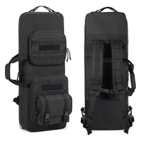 Étui double rembourré pour sac, fermetures éclair verrouillables, plusieurs poches pour accessoires, sangles réglables, renforcé et respirant