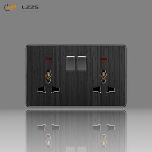 V12 Black 2-gang 1/2 Way <span class=keywords><strong>Rune</strong></span> Drawing Series Durable con el último tratamiento de superficie Calidad alemana Precio al por mayor de fábrica - Product Image 5