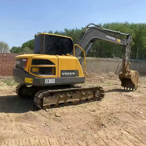 Excavatrice agricole d'occasion Volvo EC80D de qualité supérieure, 8 tonnes, 90 % neuve, certifiée EPA CE, avec moteur, boîte de vitesses et PLC - Product Image 2