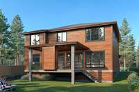 Manoir en acier léger haut de gamme de haute qualité 4 chambres 2 salles de bain 120m2 maison préfabriquée Villa moderne de luxe