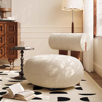 Fauteuil d'appoint moderne de luxe fait main en velours, forme œuf, style artisanal, pour appartement, salon, hôtel, chambre, avec structure en bois