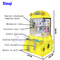 Ventes directes d'usine Machine de jeu à pièces de haute qualité Petite poupée Grab Clip Machine Tank Doll Game Mini Claw Machine